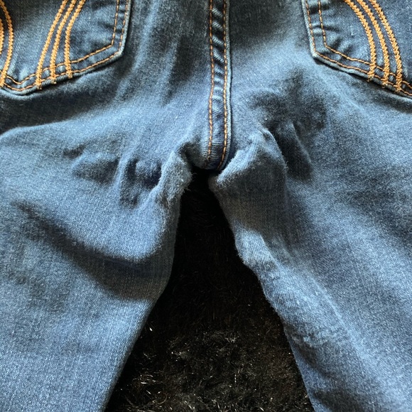 Medium-Dark Wash Hollister Skinny Jeans - Picture 7 of 8